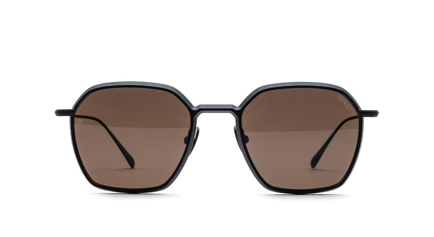 BRETT VIRGIL Sun pol-Brille-Brett-C03 - MATT BLACK pol-51-20-Schönhelden