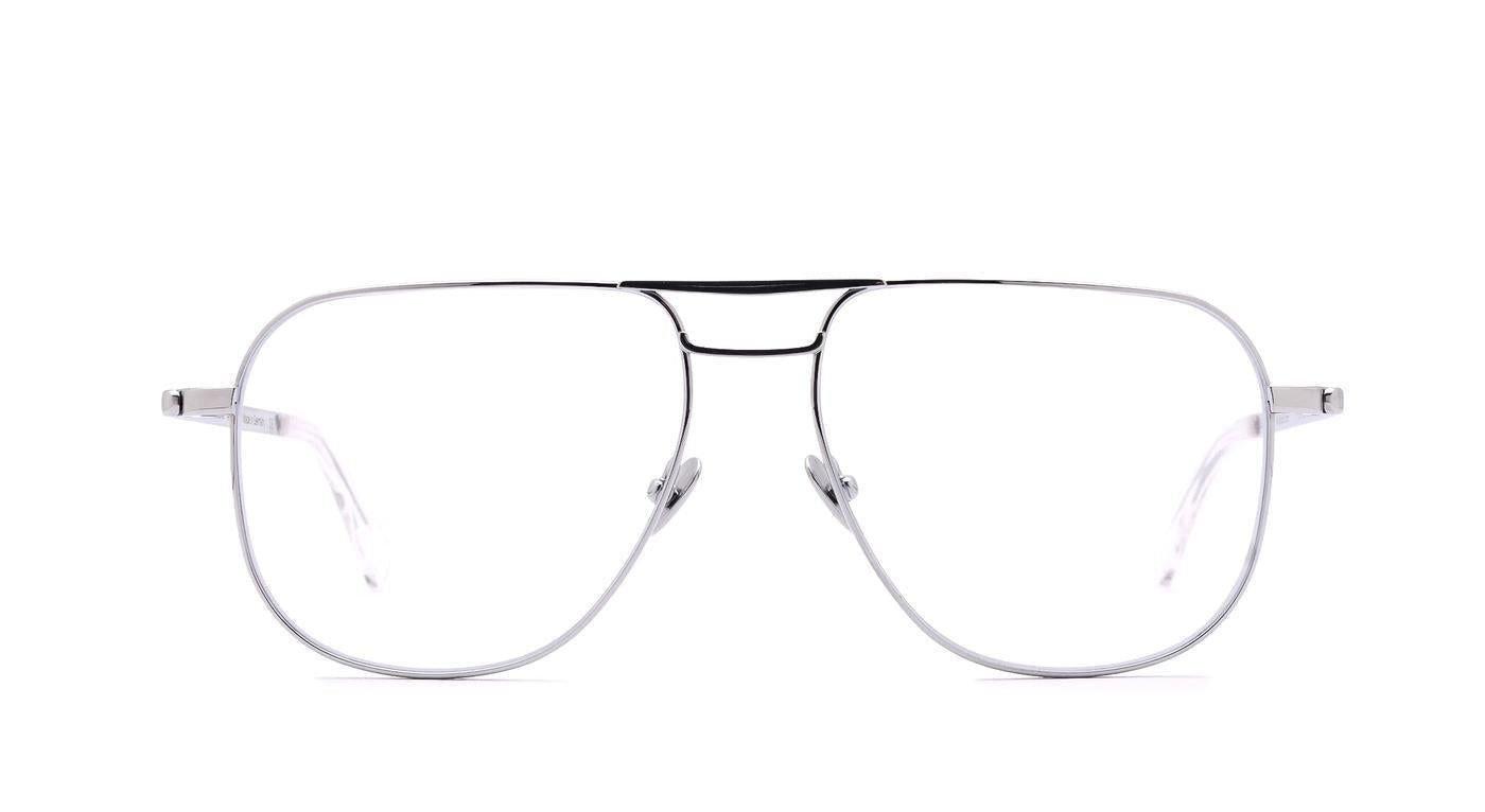 COBLENS Kabinenchef-Brillen-Coblens-302 - SILBER POLIERT-57-15-Schönhelden