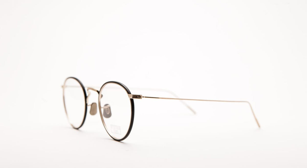 EYEVAN7285 model 717w 1002 BLACK×GOLD Eyevan 7285 | 762 in Gold Black Sunglasses - twelvesixtynine