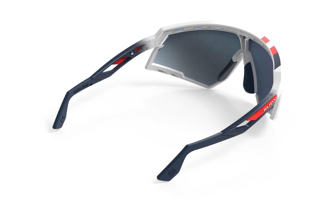 Rudy Project Defender-Brillen-Rudy Project-weiß glänzend / blau rot (white gloss fade blue red)-Schönhelden