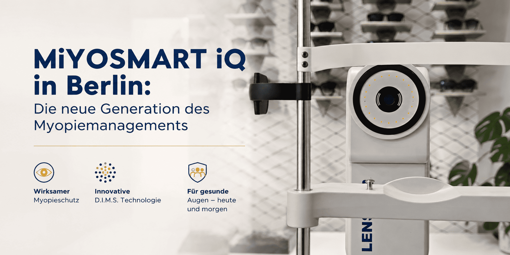 MiYOSMART iQ in Berlin: Die neue Generation des Myopiemanagements
