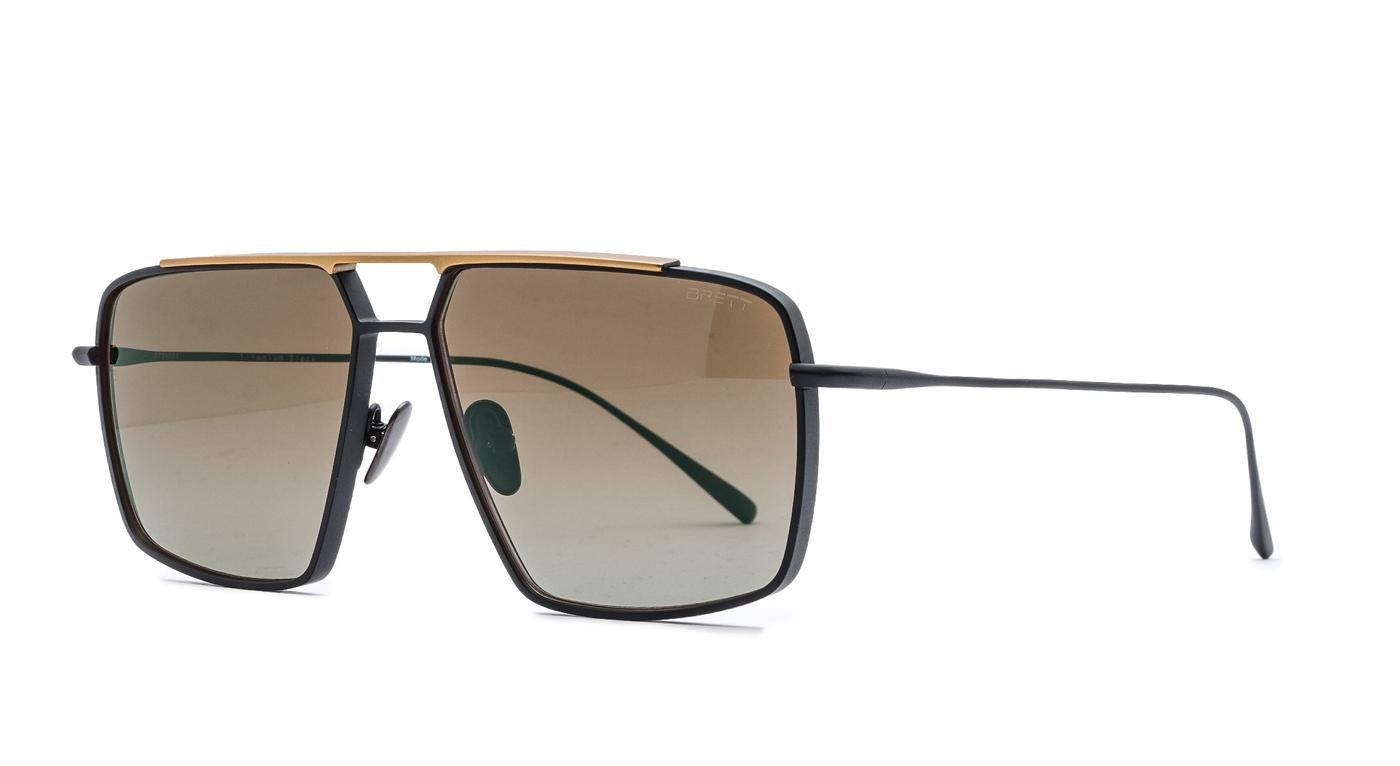 BRETT AL Sun-Brille-Brett-C03 - BLACK/GOLD-59-14-Schönhelden