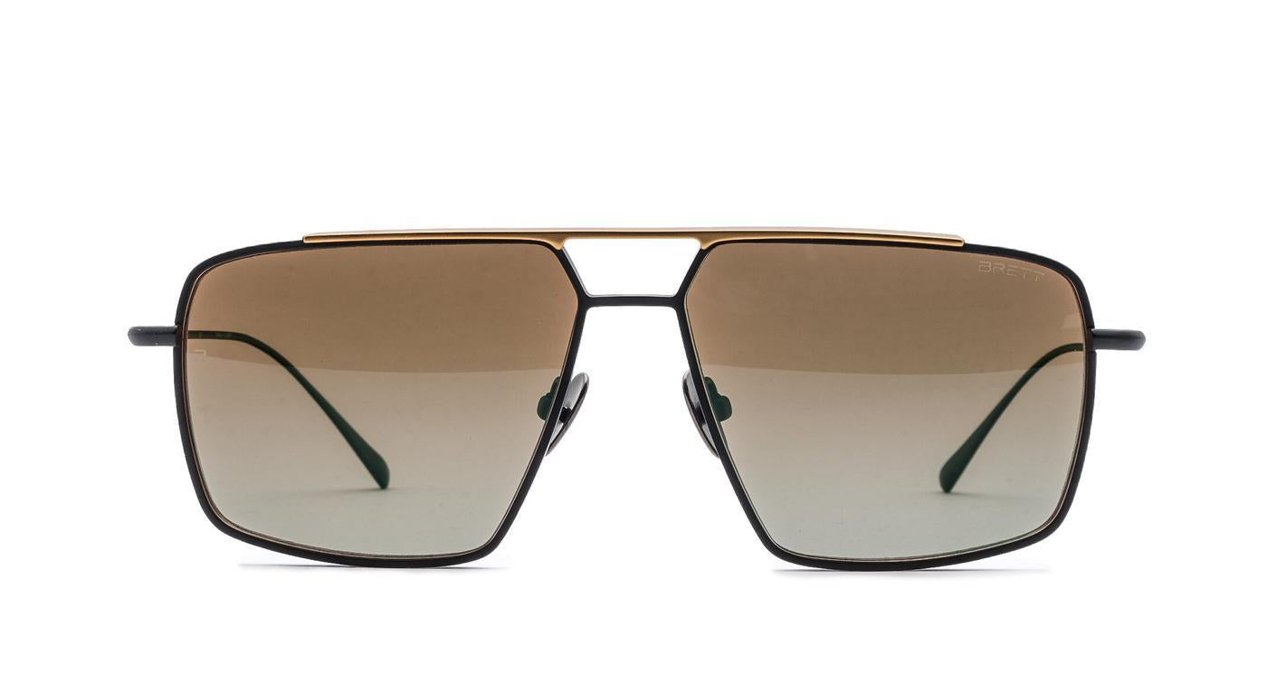 BRETT AL Sun-Brille-Brett-C03 - BLACK/GOLD-59-14-Schönhelden