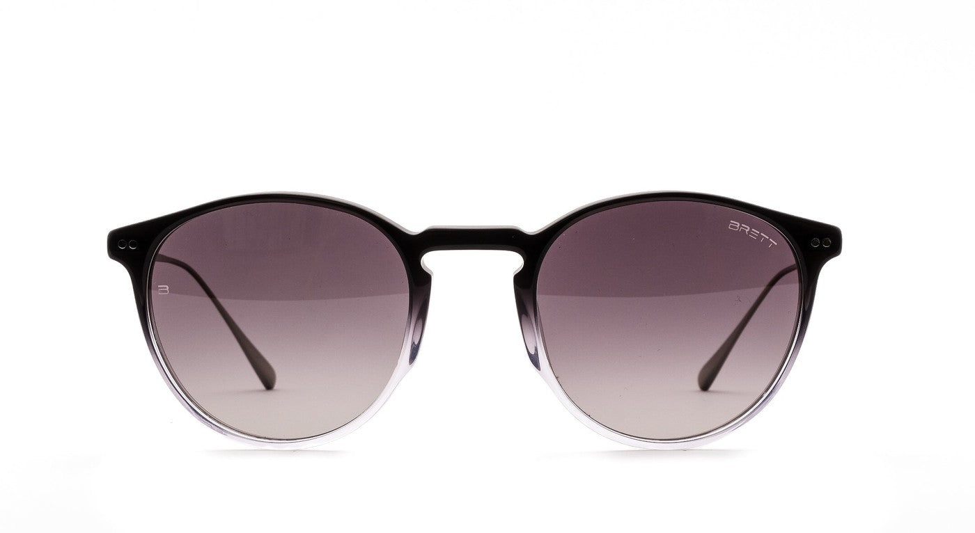 BRETT Big Miles Sun-Brille-Brett-C33 - black to clear / silver-51-22-Schönhelden