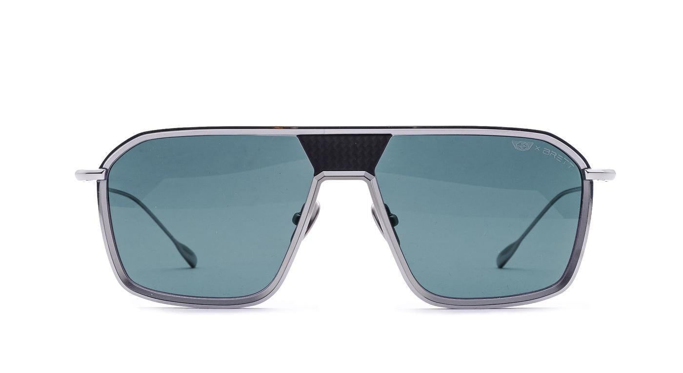 BRETT F22 Art Edition Sun-Sonnenbrille-Brett-C31 - TITANIUM MAT / BLACK-58-15-Schönhelden