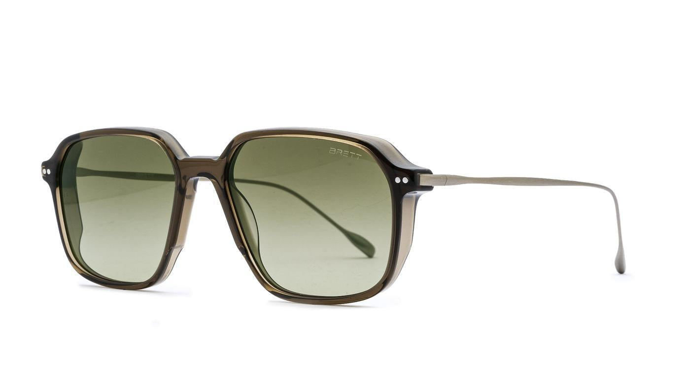 BRETT Ralph Sun-Brille-Brett-C16 - KHAKI / SILVER-55-17-Schönhelden