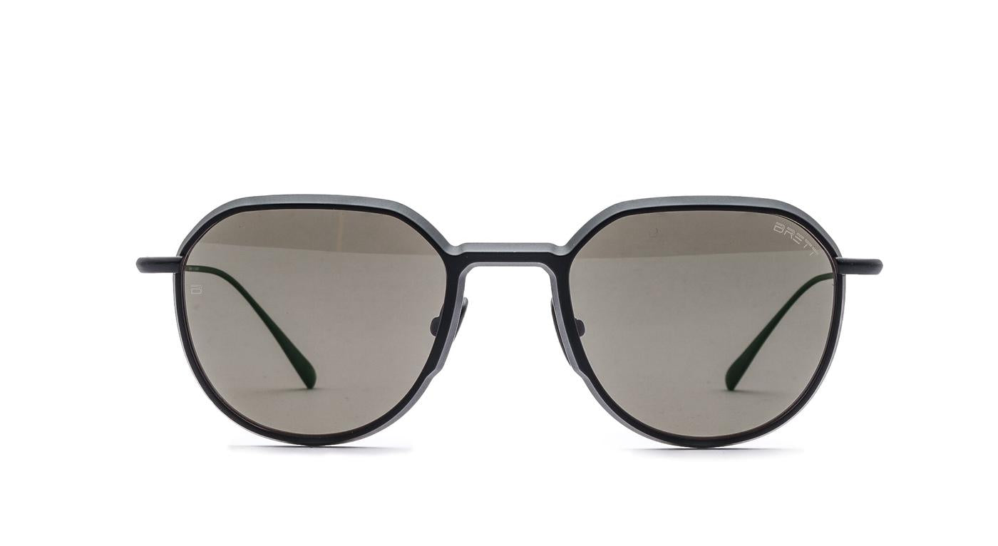 BRETT SCOTT Sun pol-Brille-Brett-C03 - MATT BLACK pol-50-21-Schönhelden