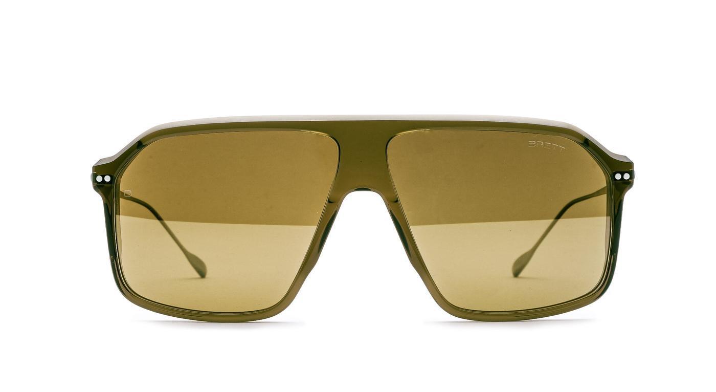 BRETT THE RX DUKE Sun-Sonnenbrille-Brett-C16 - KHAKI / SILVER-60-11-Schönhelden