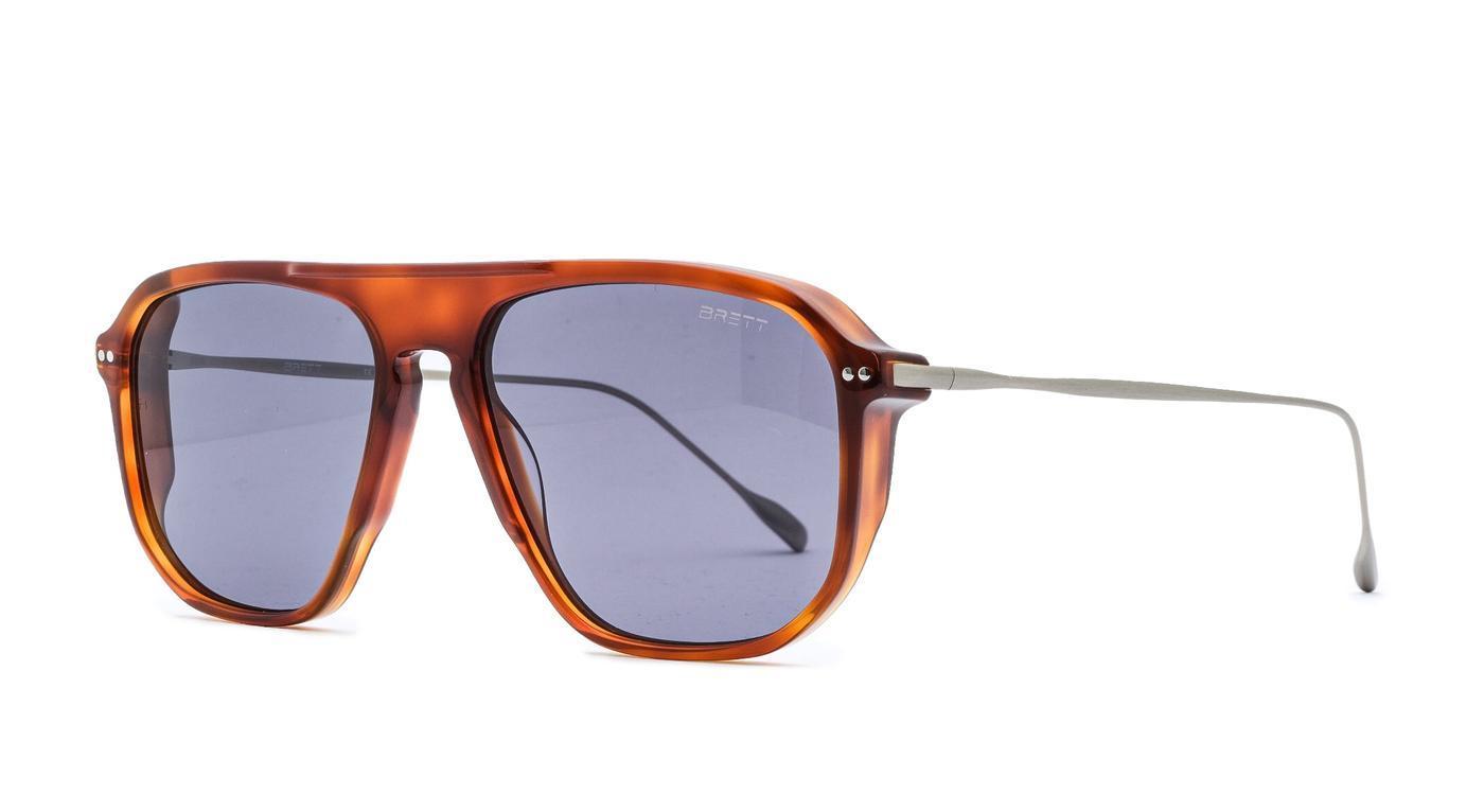 BRETT TONY Sun pol-Sonnenbrille-Brett-C26 - DARK GREY / GOLD-57-18-Schönhelden