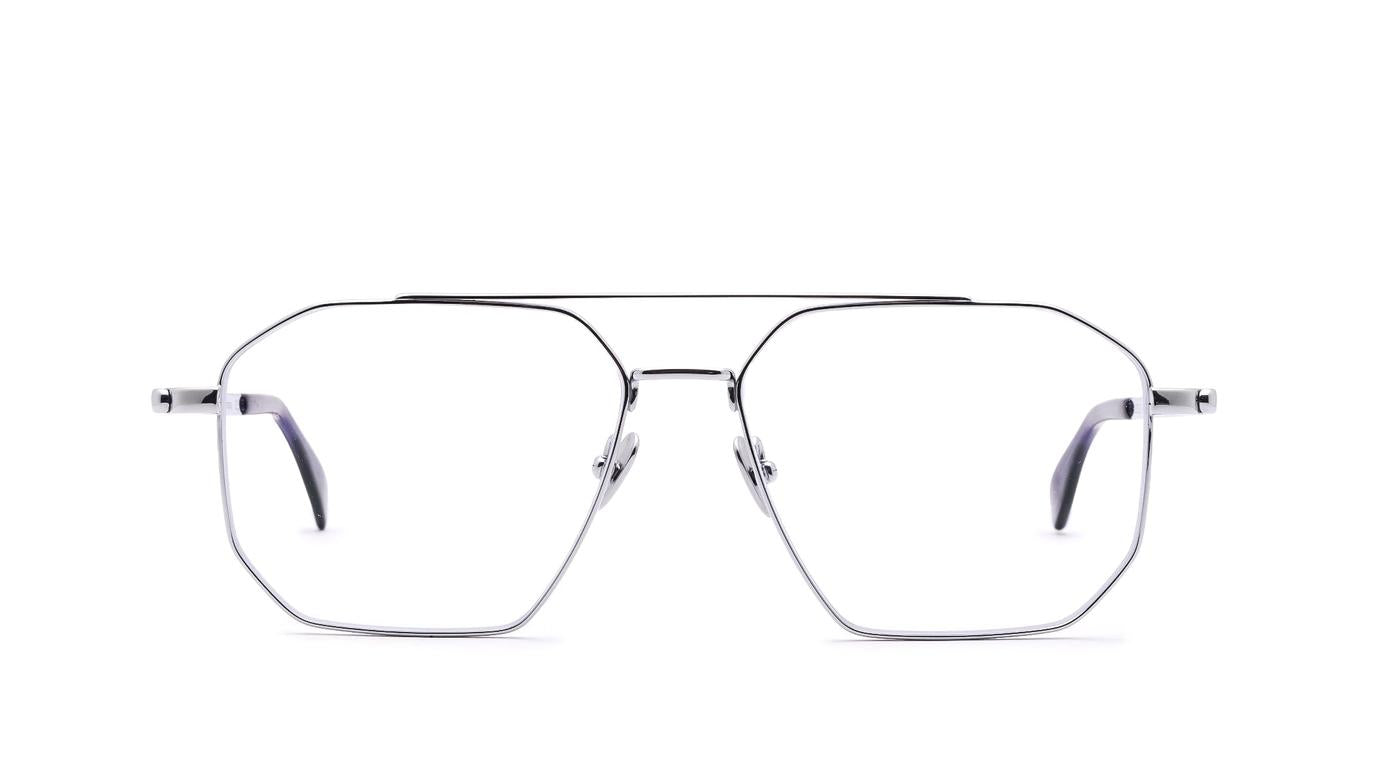 COBLENS Flugplan-Brille-Coblens-302 - Silber poliert-55-15-Schönhelden