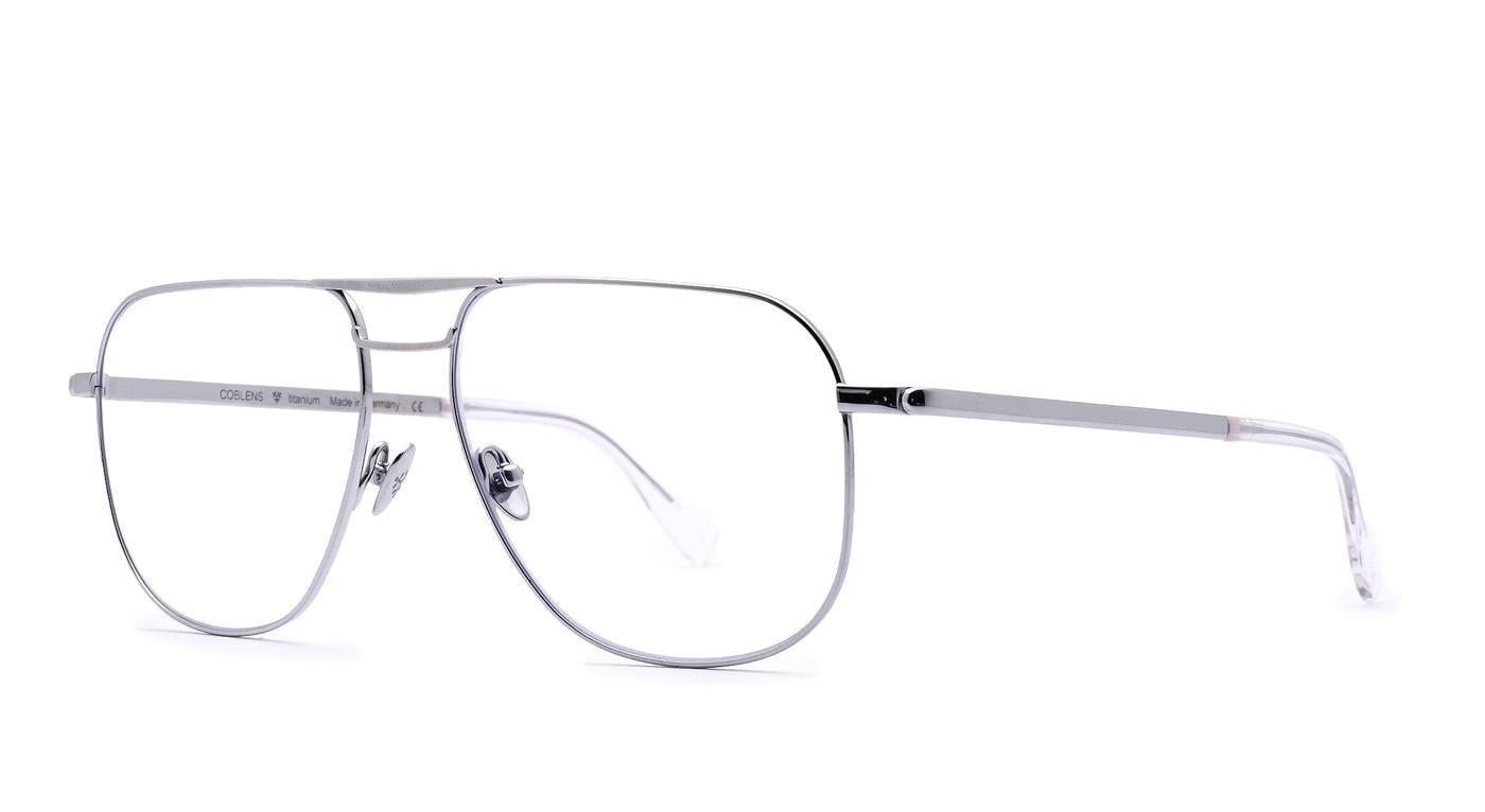 COBLENS Kabinenchef-Brillen-Coblens-302 - SILBER POLIERT-57-15-Schönhelden