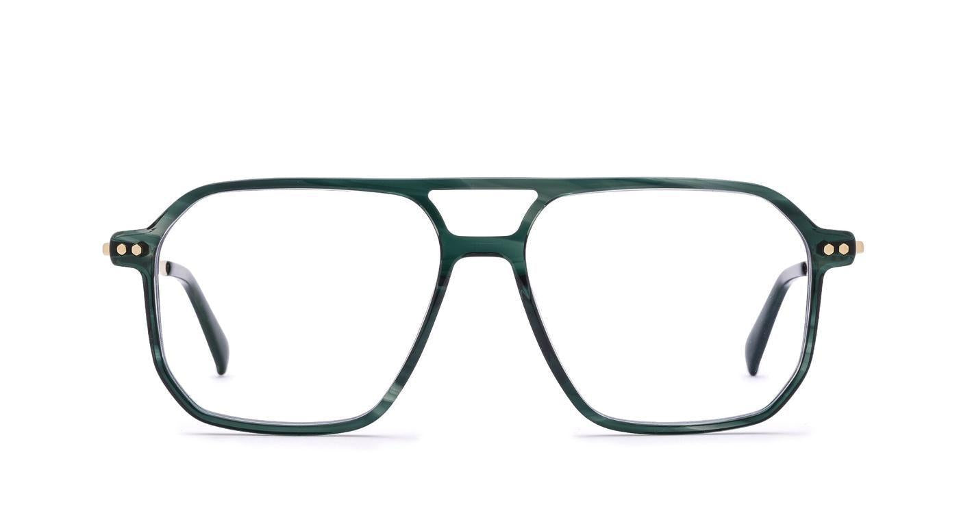 COBLENS Parkbank-Brillen-Coblens-571 - grün meliert-57-15-Schönhelden