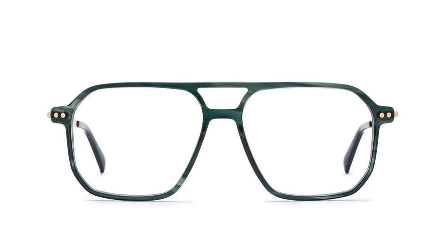 COBLENS Parkbank-Brillen-Coblens-571 - grün meliert-57-15-Schönhelden