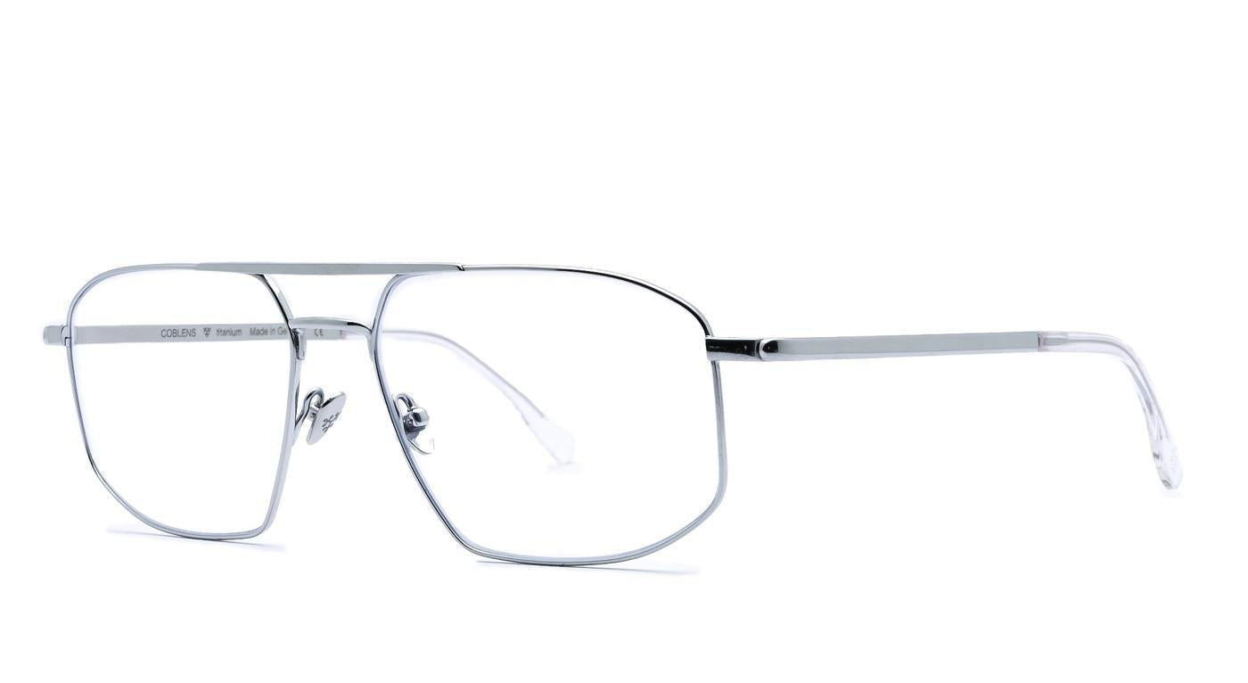 COBLENS Passkontrolle-Brillen-Coblens-302 - silber poliert-60-17-Schönhelden