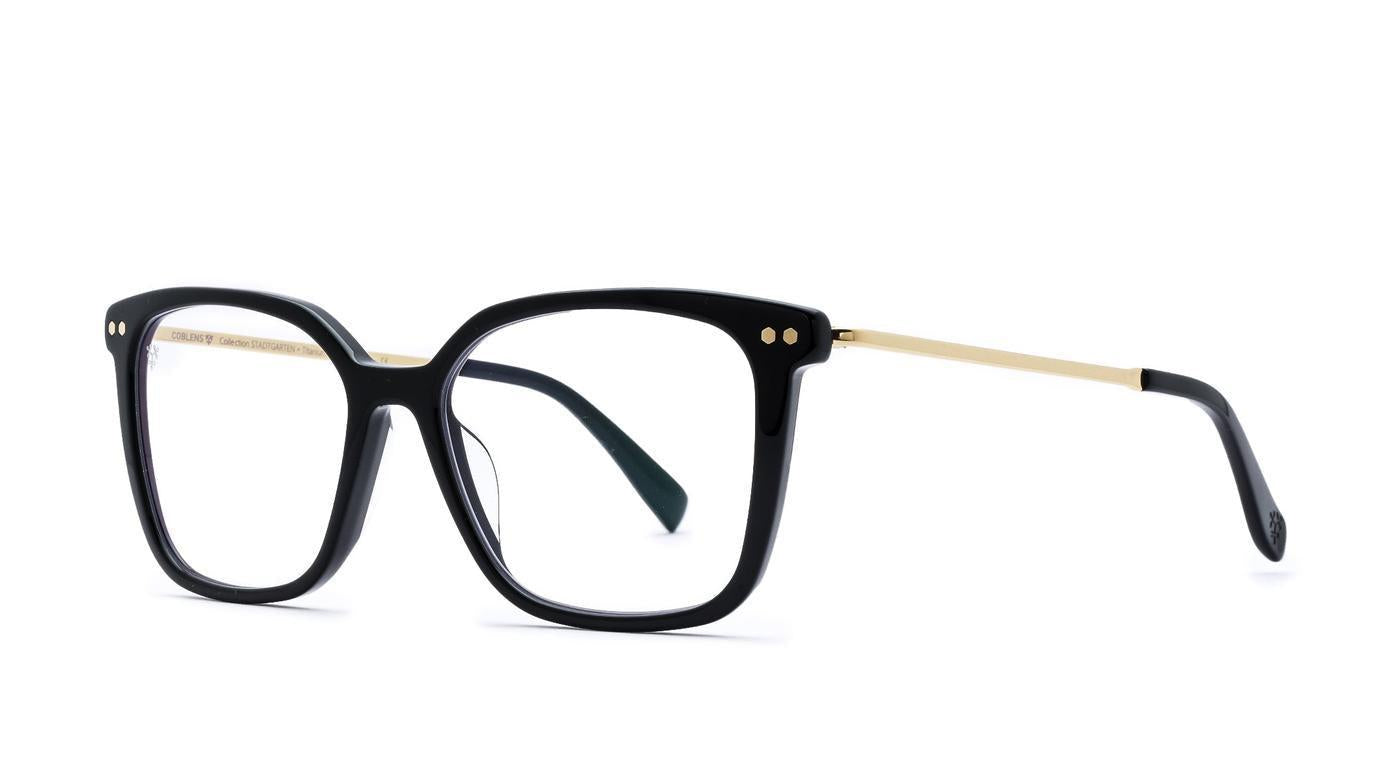 COBLENS Schwanenteich-Brillen-Coblens-502 - schwarz poliert / gold-52-15-Schönhelden