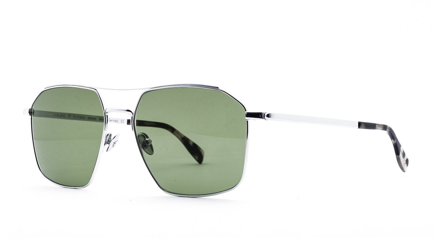 COBLENS Steuerhorn Sun-Brillen-Coblens-304- SILBER POLIERT-58-17-Schönhelden