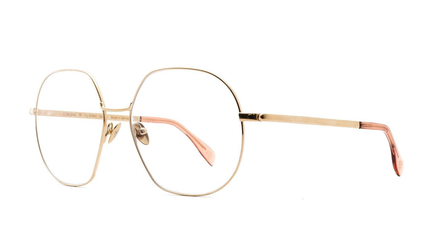 COBLENS Wirbelschleppe-Brille-Coblens-330 - SOFT GOLD POLIERT-57-16-Schönhelden