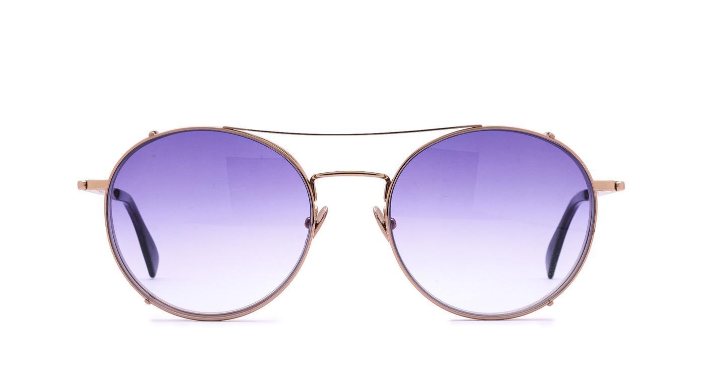 COBLENS Zulassung-Brille-Coblens-306 - mit Clip rose gold poliert-54-19-Schönhelden