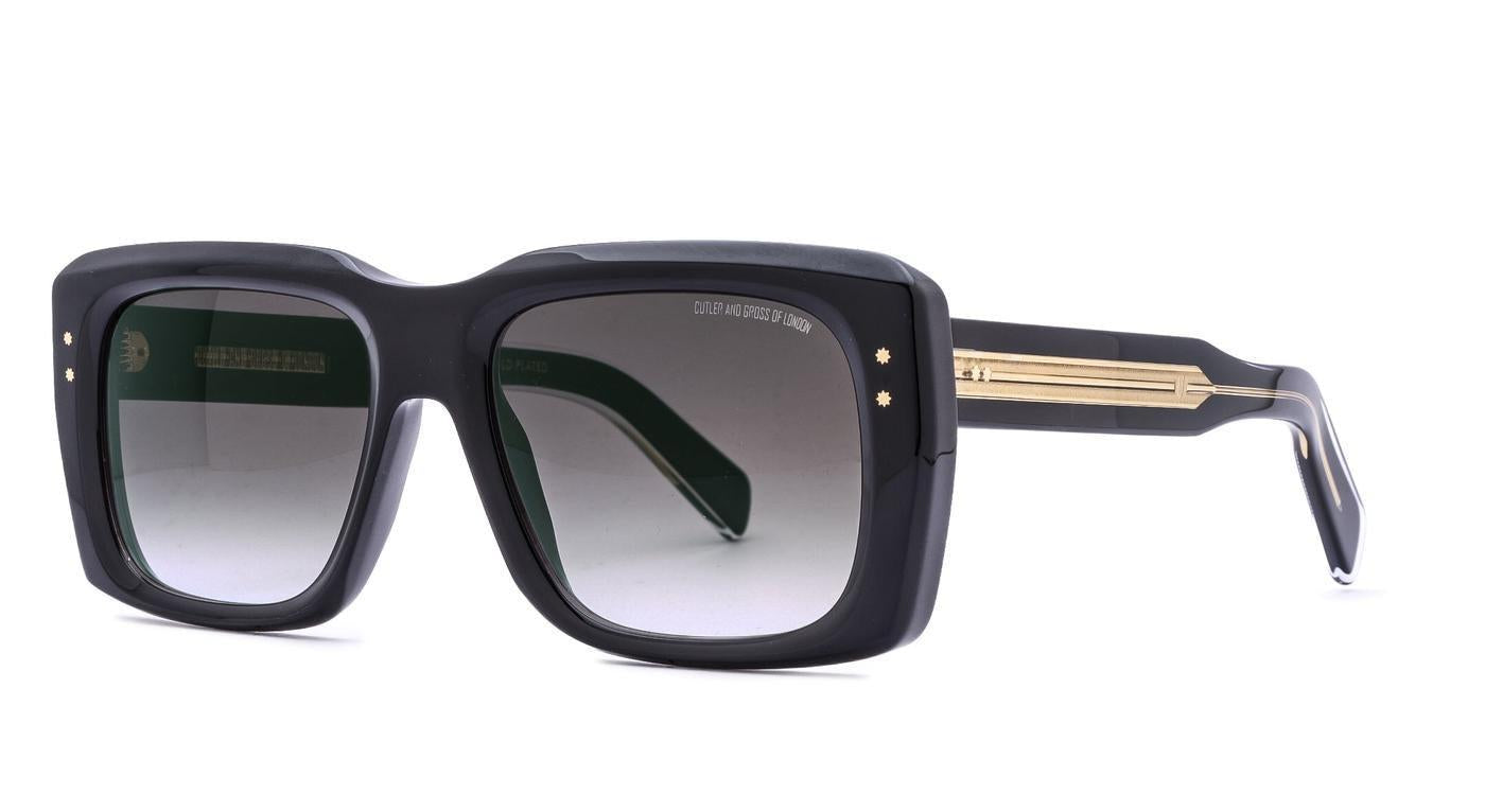 Cutler & Gross CGLS 1418-Brille-Cutler & Gross-01 - black gold 24KT-57-19-Schönhelden