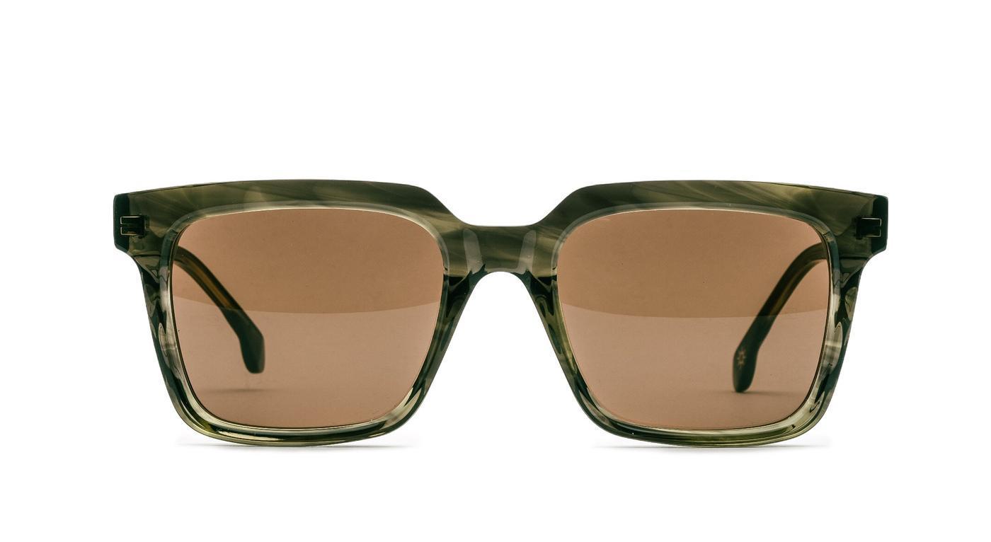 DICK MOBY Los Angeles-Brille-Dick Moby-032 - green leaves-52-20-Schönhelden