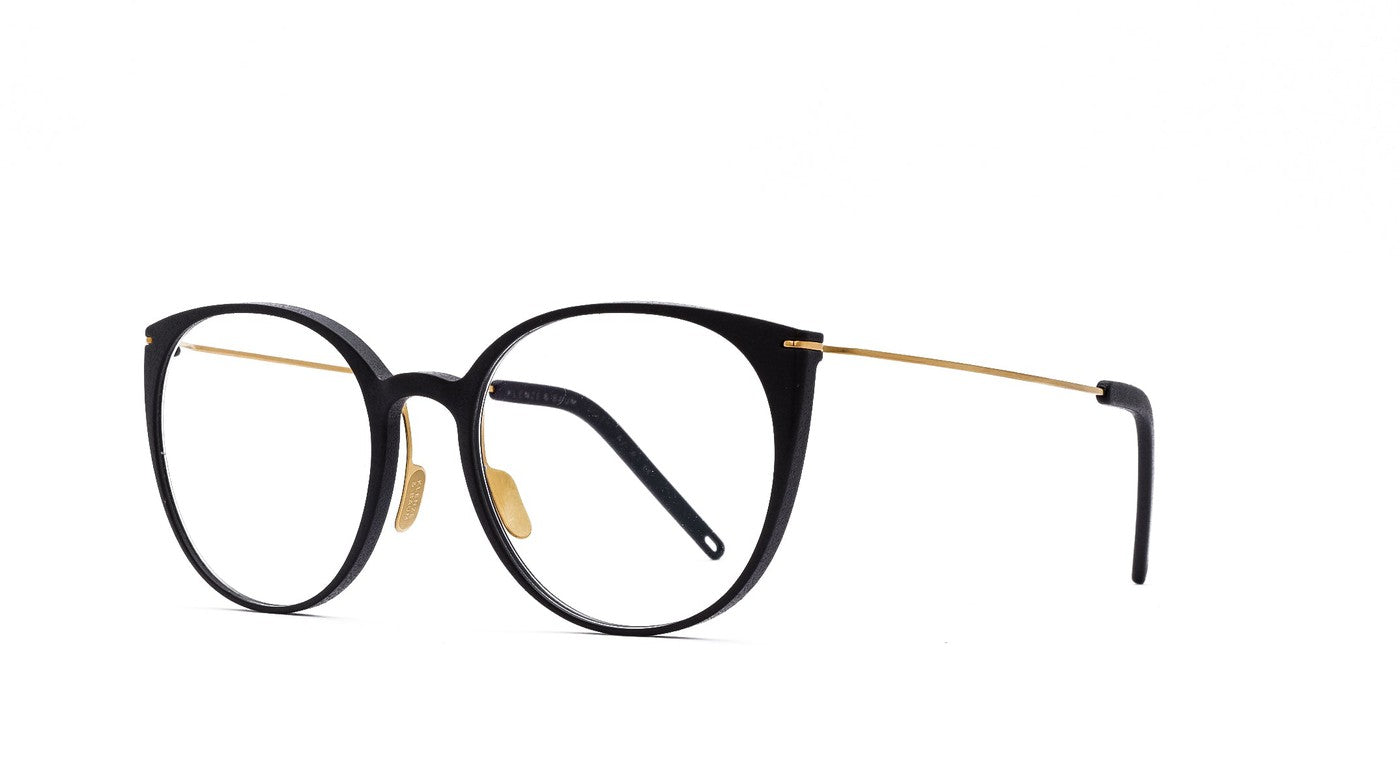 Klenze & Baum - Asket - "Avila"-Brille-Klenze & Baum-52-18-001 - Coal / Gold-Schönhelden