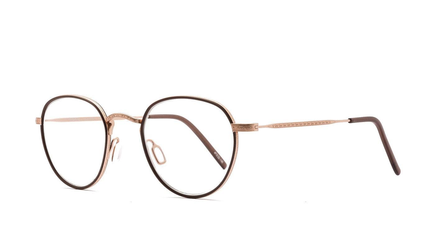 Munic 430-3-Brille-Munic-55 - rose gold mat / brown mat-47-22-Schönhelden