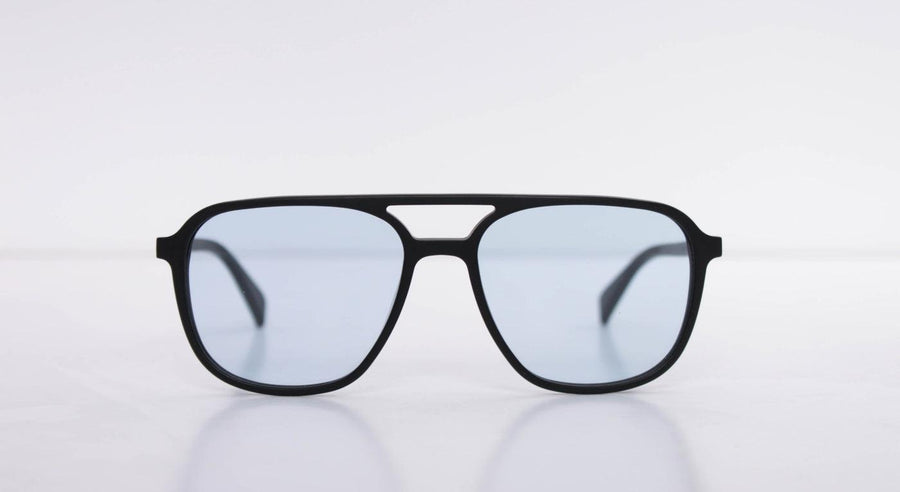 Ross & Brown Los Angeles 2-Brille-Ross & Brown-112 - Matt Black Light Blue-56-17-Schönhelden