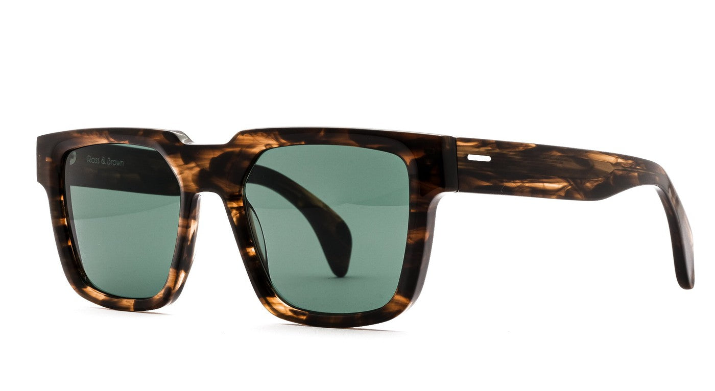 Ross & Brown Miami 2-Brille-Ross & Brown-005 - Cigar Classic Green-54-21-Schönhelden