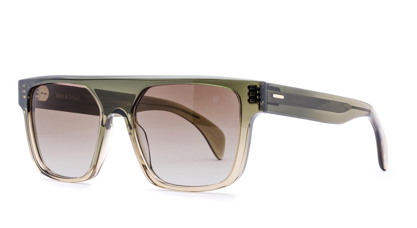 Ross & Brown Miami 3-Brille-Ross & Brown-005 - Cigar Classic Green-57-19-Schönhelden