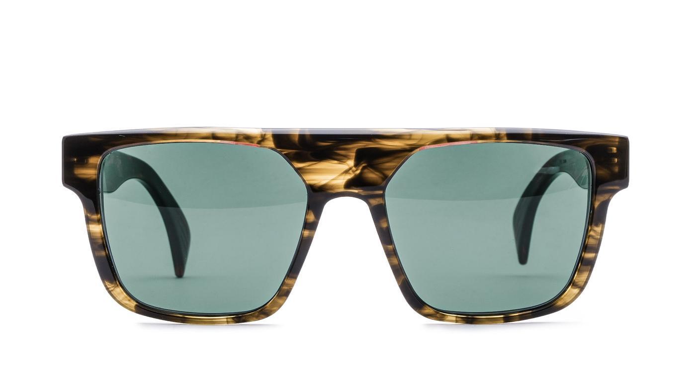Ross & Brown Miami 3-Brille-Ross & Brown-005 - Cigar Classic Green-57-19-Schönhelden