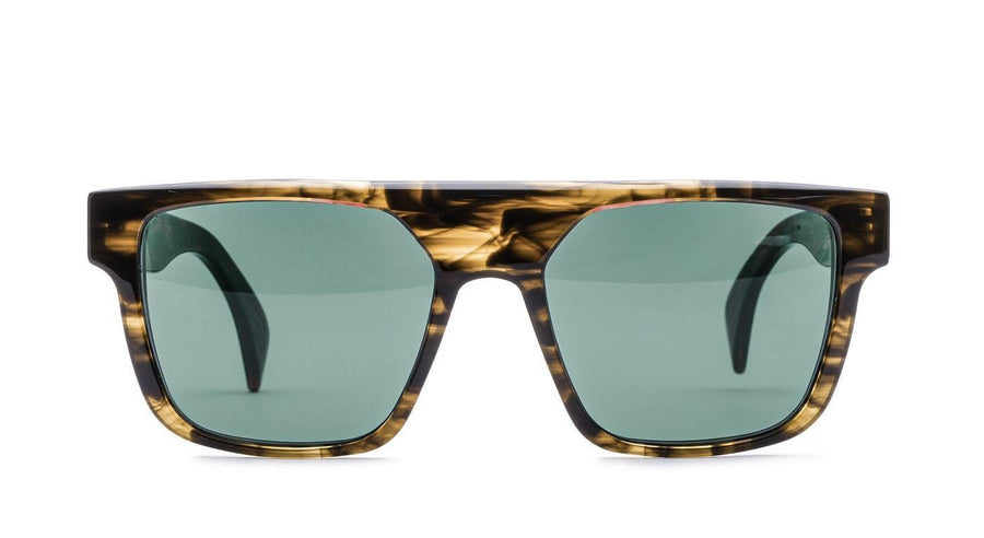 Ross & Brown Miami 3-Brille-Ross & Brown-005 - Cigar Classic Green-57-19-Schönhelden
