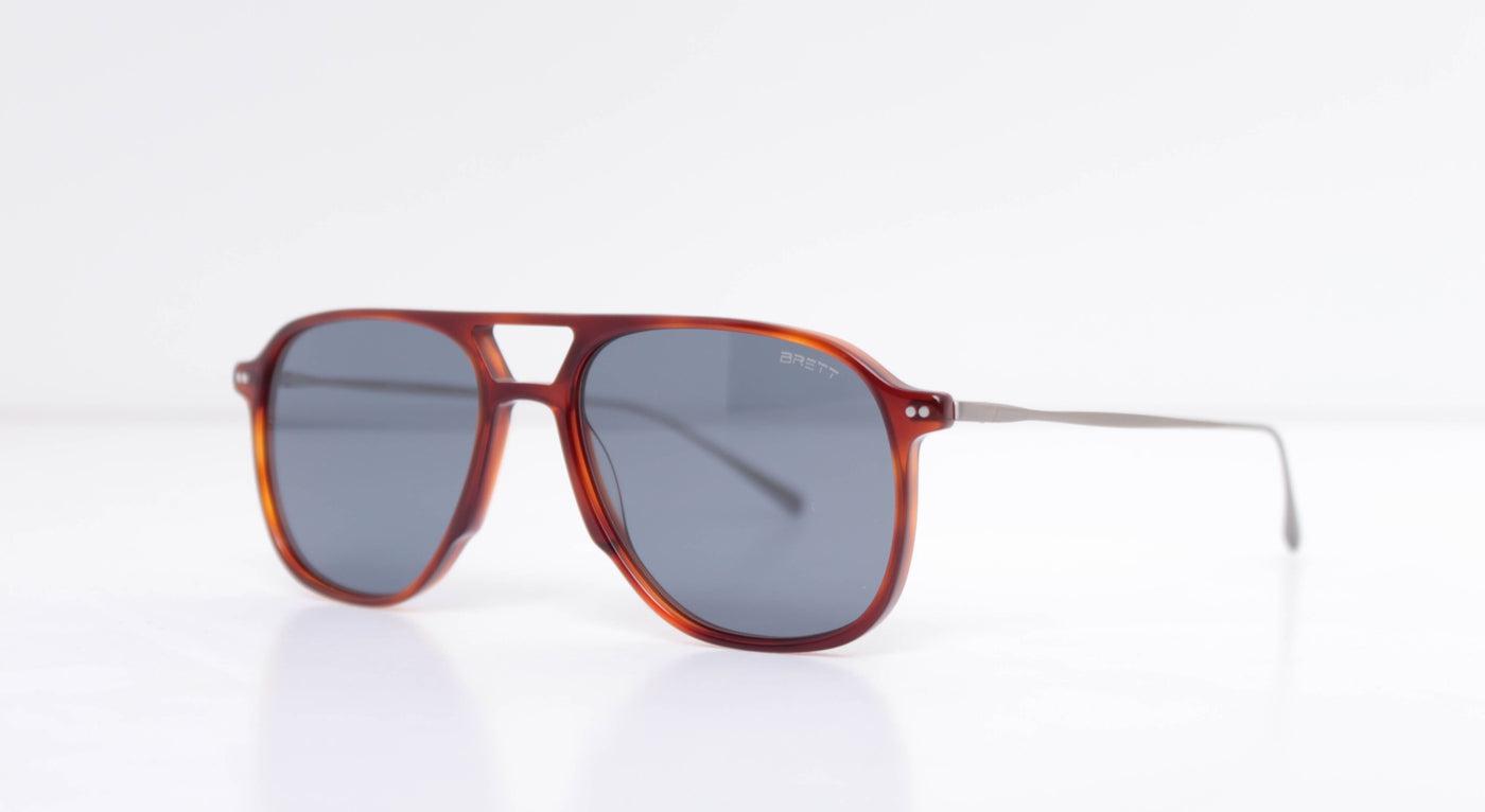 BRETT Brown Sun-Brille-Brett-C03 - schwarz -silber-Schönhelden