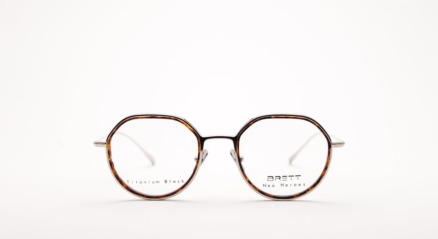 BRETT Jim-Brille-Brett-C02 - schildpatt/silber (tortoise/silver)-48-20-Schönhelden