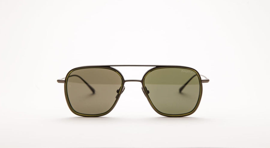 BRETT Niki Sun-Brille-Brett-C06 - olive/graumetal (khaki/gun)-52-19-Schönhelden