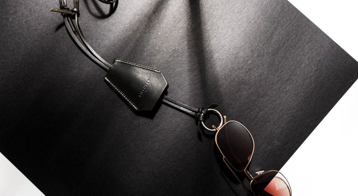 Brillenkette aus Leder von Diffuser Tokyo / schwarz-Brillenketten-Diffuser Tokyo-schwarz-Schönhelden