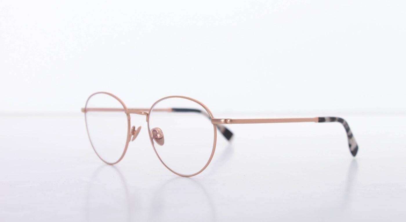 COBLENS Kaffeepause-Brille-Coblens-306 - ROSE GOLD POLIERT-49-18-Schönhelden