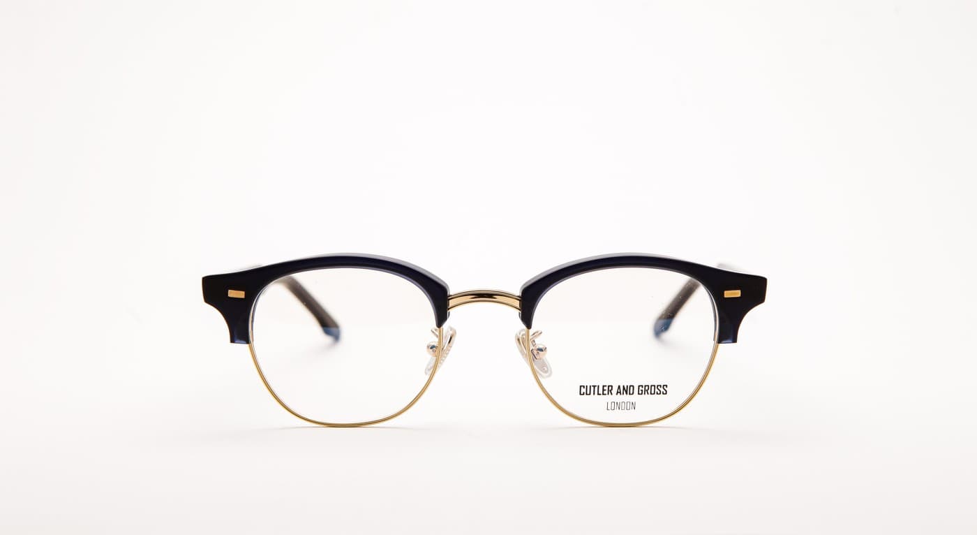Cutler & Gross M 1333-Brille-Cutler & Gross-04 - Dunkelblau - Matt / Gold-46-22-Schönhelden