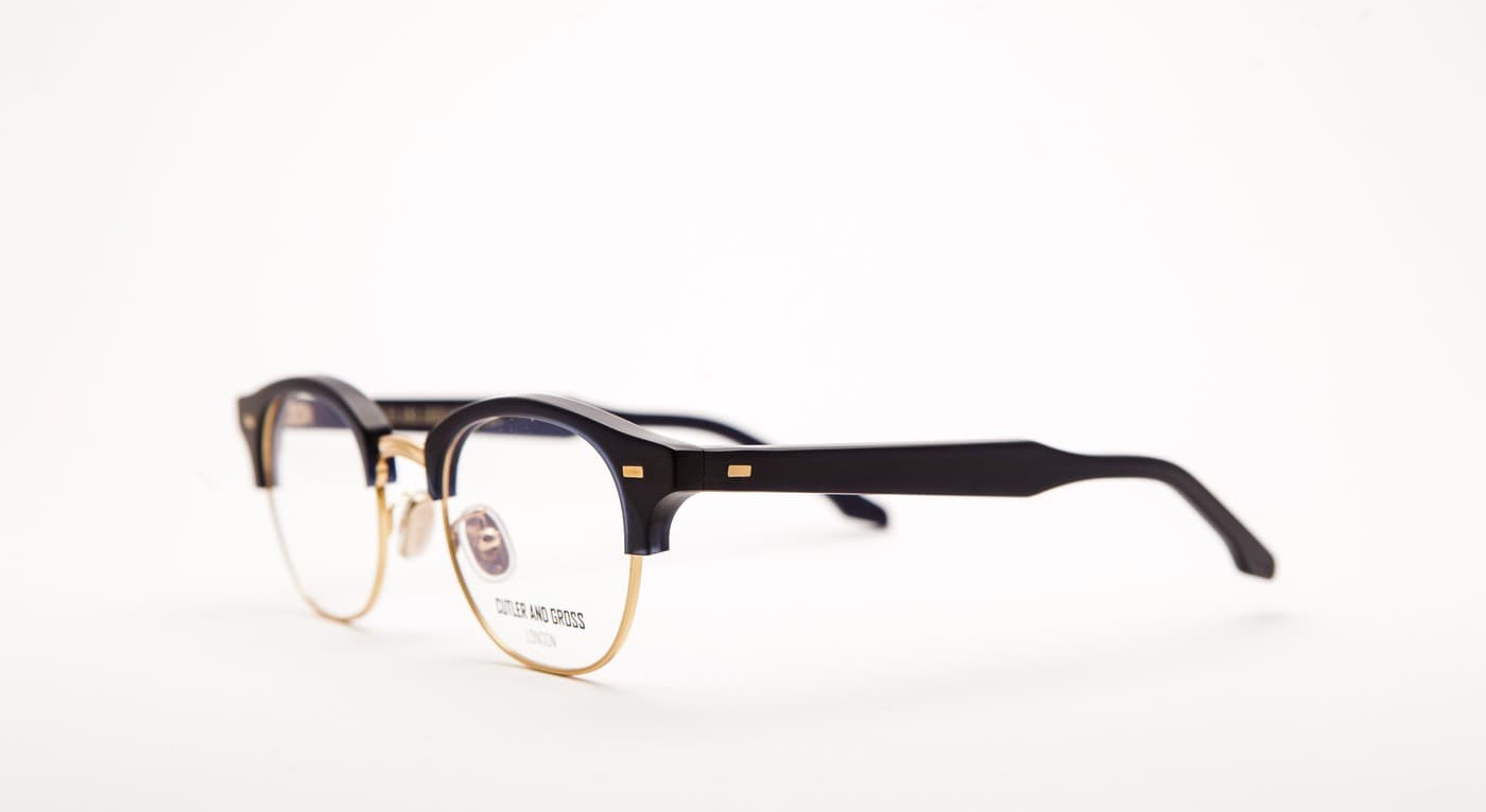 Cutler & Gross M 1333-Brille-Cutler & Gross-04 - Dunkelblau - Matt / Gold-46-22-Schönhelden