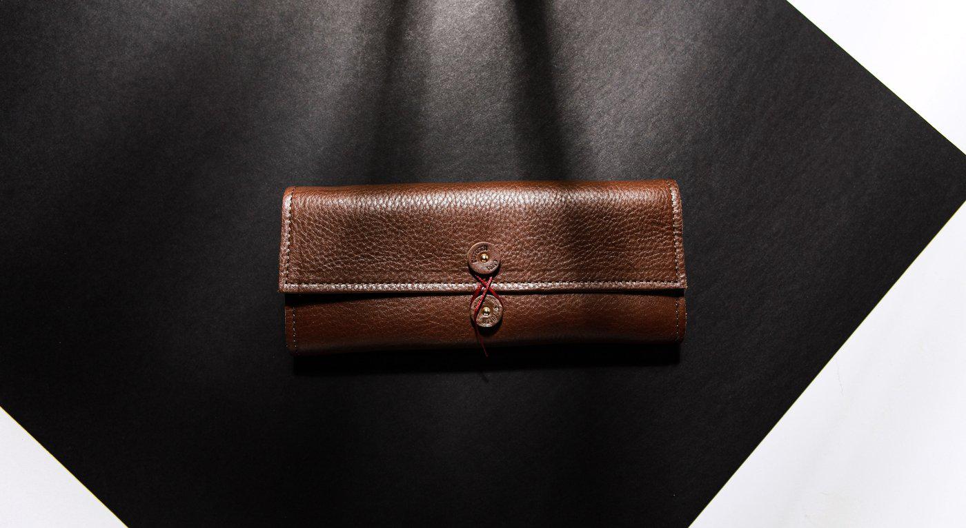 Diffuser Tokyo Leder Brillenetui erdbraun senfgelb-Brillenetui-Diffuser Tokyo-erdbraun - senfgelb-Schönhelden