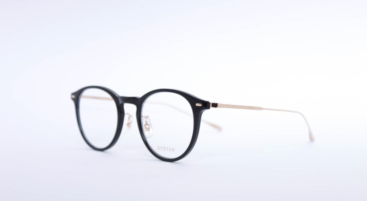 Eyevan 7285 Colon-Brille-Eyevan 7285-PBK - schwarz - gold (black - gold)-46-21-Schönhelden