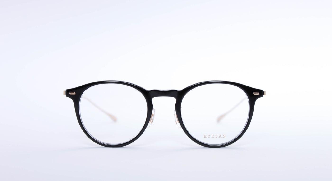 Eyevan 7285 Colon-Brille-Eyevan 7285-PBK - schwarz - gold (black - gold)-46-21-Schönhelden