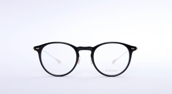 Eyevan 7285 Colon-Brille-Eyevan 7285-PBK - schwarz - gold (black - gold)-46-21-Schönhelden