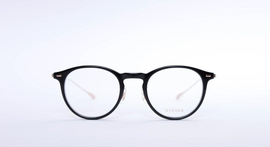 Eyevan 7285 Colon-Brille-Eyevan 7285-PBK - schwarz - gold (black - gold)-46-21-Schönhelden