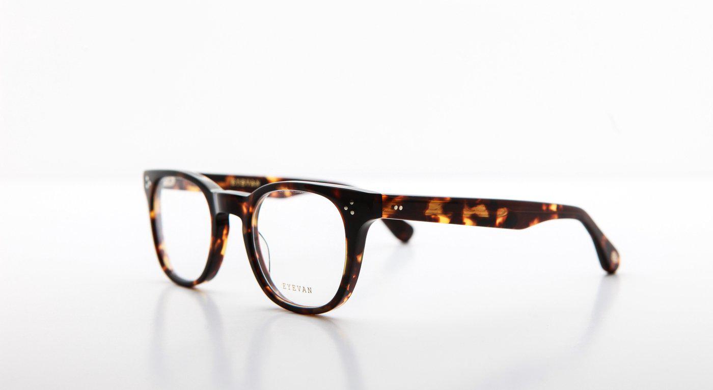 Eyevan 7285 Womack-E-Brille-Eyevan 7285-PBK - schwarz - gold (black - gold)-47-23-Schönhelden