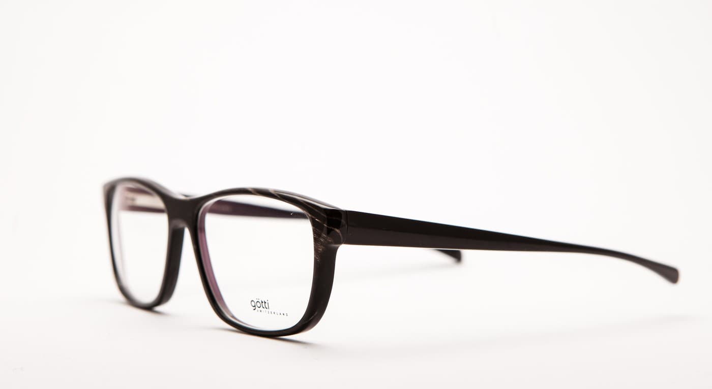 GÖTTI Babar-Brille-Götti-dunkelbraun-weiße Struktur-54-17-Schönhelden