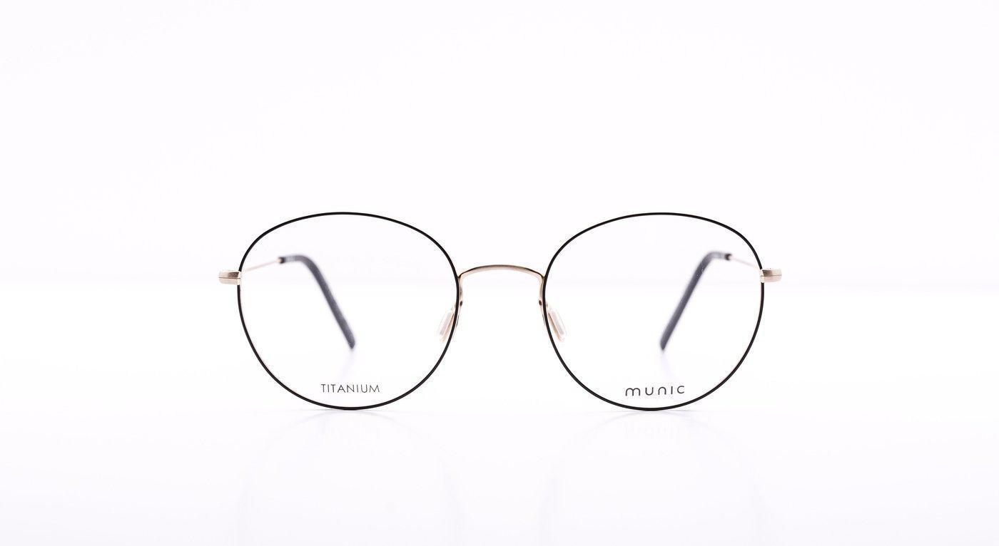 Munic 414-6-Brille-Munic-antique gold brushed / black matt 67-52-20-Schönhelden