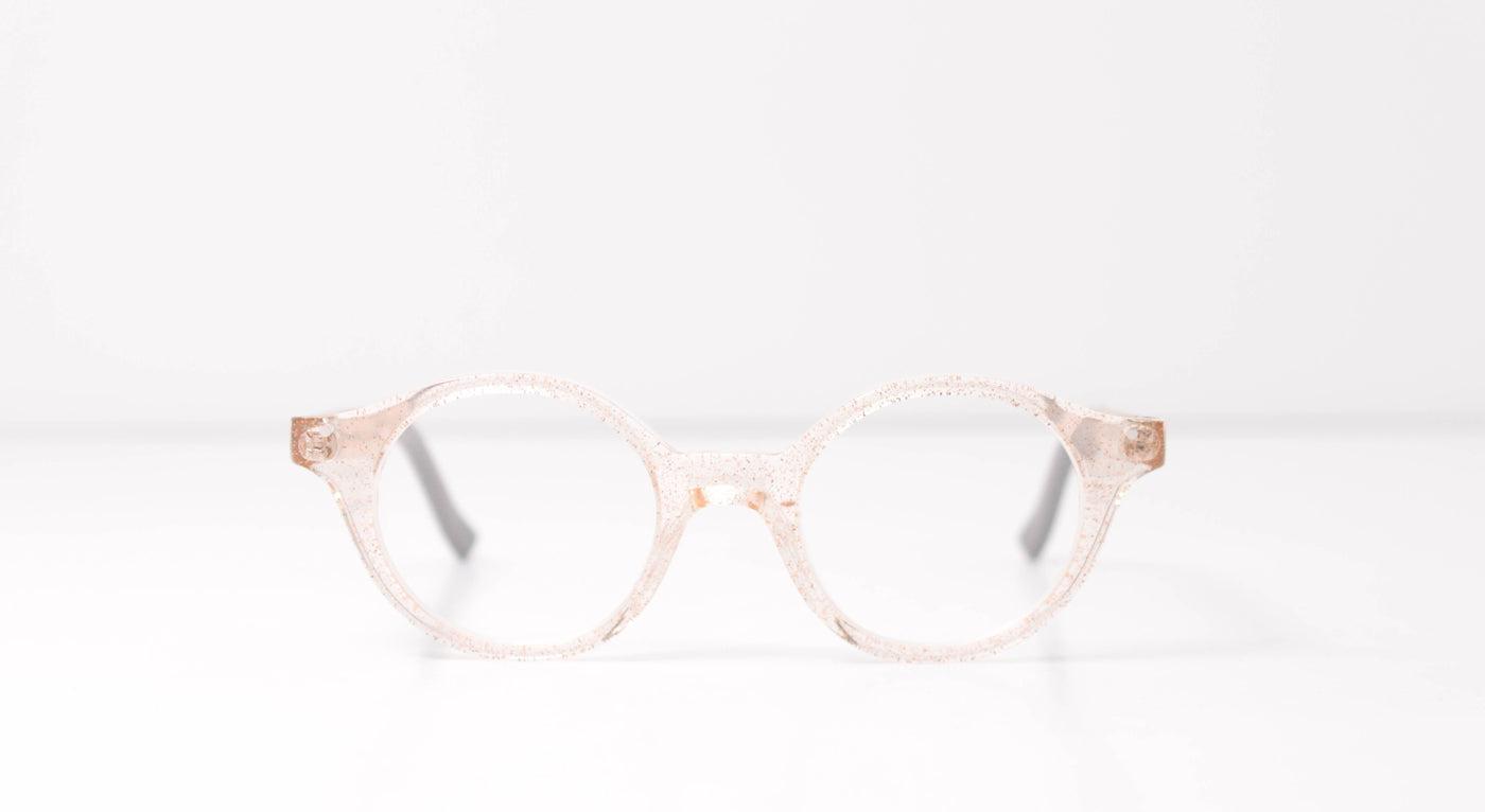 Very French Gangsters - Very Bubble 0-Brille-Very French Gangsters-092 - hautfarbig glitzernd (nude paillette)-39-18-Schönhelden