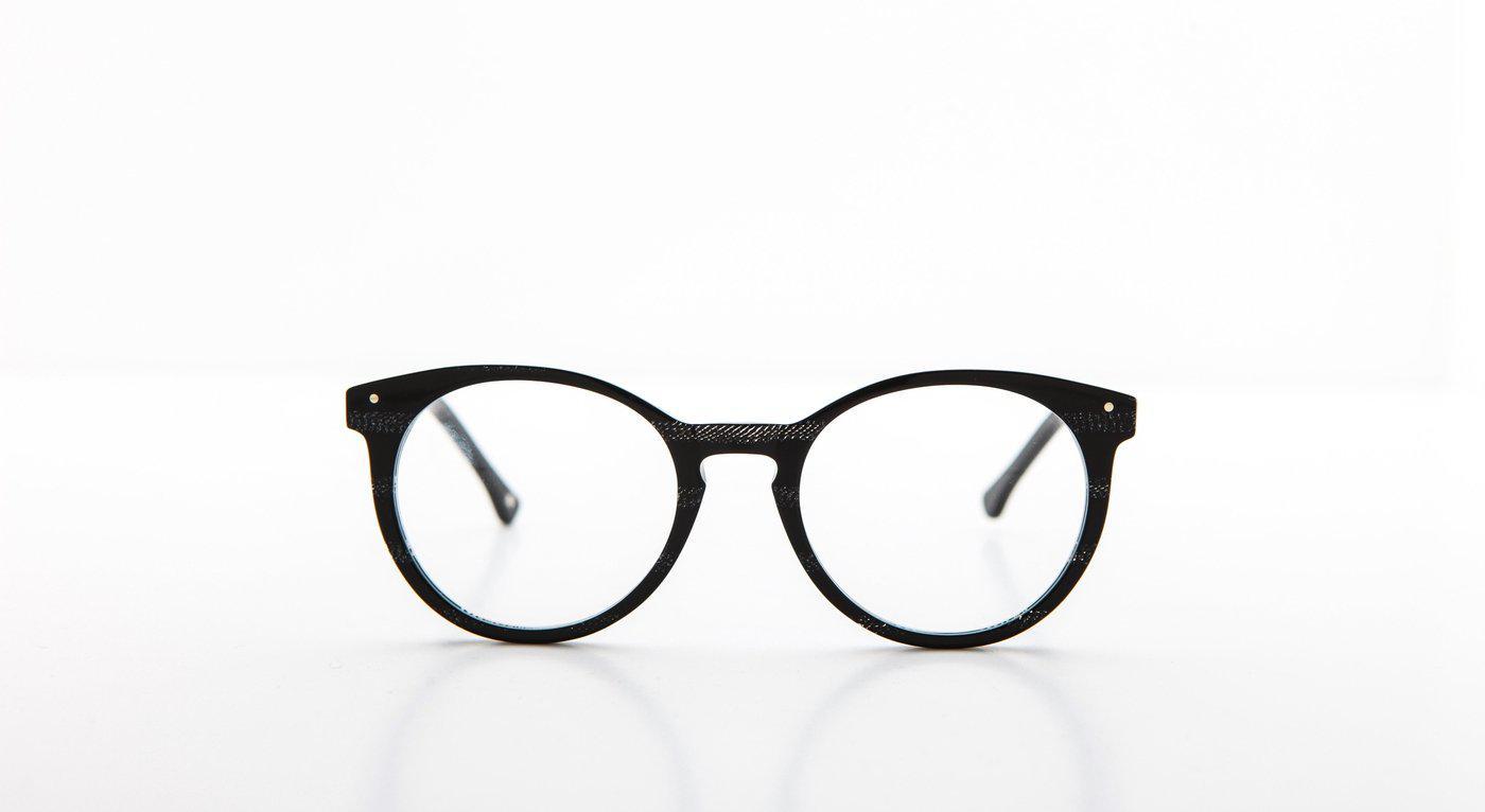 Very French Gangsters - Very Good 3-Brille-Very French Gangsters-090 - metallisch schwarz (Noir Lurex)-50-19-Schönhelden